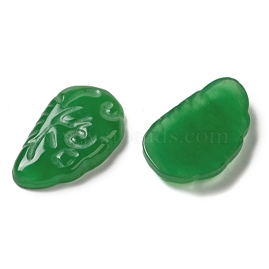 Dyed Natural Malaysia Jade Carved Cabochons(G-Q192-02B)-2