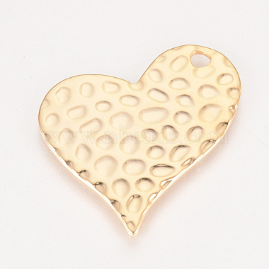 Real Gold-Filled Heart Brass Pendants