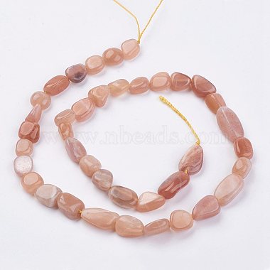 Chapelets de perles de sunstone naturelle naturelles(G-F439-04)-2