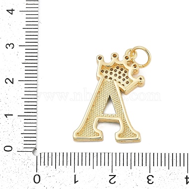 Brass Micro Pave Cubic Zirconia Pendants(KK-I723-50G-01)-4