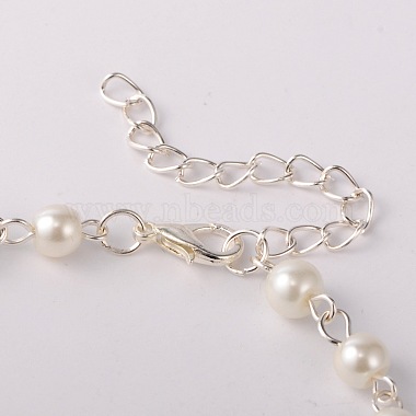 Trendy Glass Pearl Anklets(AJEW-AN00035-01)-3