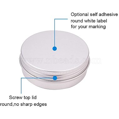 60ml Round Aluminium Tin Cans(CON-PH0001-06C)-5