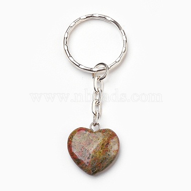 Natural & Synthetic Mixed Stone Keychain(KEYC-JKC00166)-2
