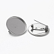 304 Stainless Steel Brooch Cabochon Settings(X-STAS-L253-010A-P)-2