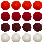 40Pcs 4 Colors Wool Felt Balls, Pom Pom Balls, for DIY Decoration Accessories, Red, 20mm, 10pcs/color(DIY-SC0029-40C)