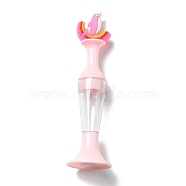 Standable Vase Plastic Diamond Painting Point Drill Pen, Able to Hold Diamond, Diamond Painting Tools, with Dolphin Ornament, Pink, 145x40mm, Inner Diameter: 20.5mm, Hole: 1.8mm(DIY-H156-03A)