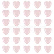 1 Strand Natural Rose Quartz Heart Beads Strands, 12x12x7mm, Hole: 1mm, about 32pcs/strand, 15.5''(39.37cm)(G-OC0003-31)