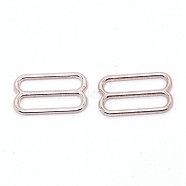 Zinc Alloy Slider Buckles, Adjustable Buckle Fasteners, for Strap Leathercraft Bag Belt, Platinum, 11x18x1.5mm(IFIN-WH0052-51P)