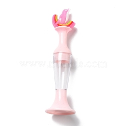 Standable Vase Plastic Diamond Painting Point Drill Pen, Able to Hold Diamond, Diamond Painting Tools, with Dolphin Ornament, Pink, 145x40mm, Inner Diameter: 20.5mm, Hole: 1.8mm(DIY-H156-03A)