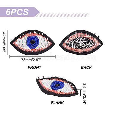 appliques brodées en forme de mauvais œil(DIY-WH0401-31)-2