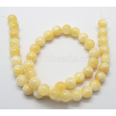 Natural Yellow Jade Beads(X-G-Q277-1)-2