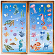 8 Sheets 8 Styles PVC Waterproof Wall Stickers(DIY-WH0345-163)-1