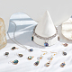 Elite 16Pcs 8 Styles Natural Abalone Shell/Paua Shell Pendants(FIND-PH0008-89)-5