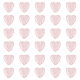 Olycraft 1 hebra de cuentas de corazón de cuarzo rosa natural(G-OC0003-31)-1