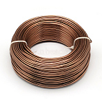 Anodized Aluminum Wire, Bendable Metal Craft Wire, Flexible Craft Wire, for Beading Jewelry Craft Making, Sienna, 22 Gauge, 0.6mm, 280m/250g(918.6 Feet/250g)(AW-S001-0.6mm-18)