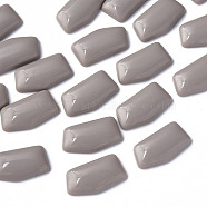Opaque Acrylic Cabochons, Nuggets, Dark Gray, 27x14.5x5mm, about 300pcs/500g(MACR-S373-136-A05)