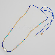 Miyuki & Natural Freshwater Pearl Braided Necklace for Women(PI7820-3)