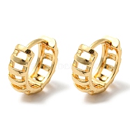 Brass Hollow Hoop Earrings, Golden, 13x14x5mm(EJEW-M236-01J-G)