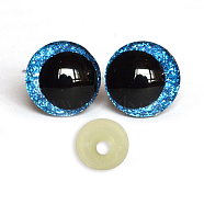 Plastic Safety Craft Eye, for DIY Doll Toys Puppet Plush Animal Making, Deep Sky Blue, 16mm(PW-WG93835-01)