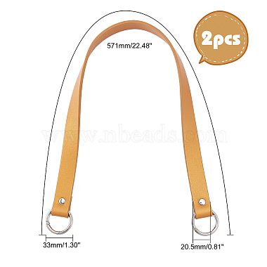 pandahall elite 2piezas correa de hombro de cuero pu(FIND-PH0003-60A)-4