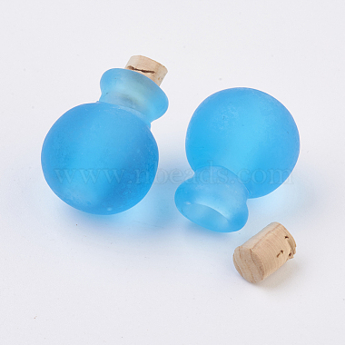 Handmade Lampwork Perfume Bottle Pendants(LAMP-P044-P)-3