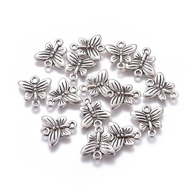 Antique Silver Butterfly Alloy Links