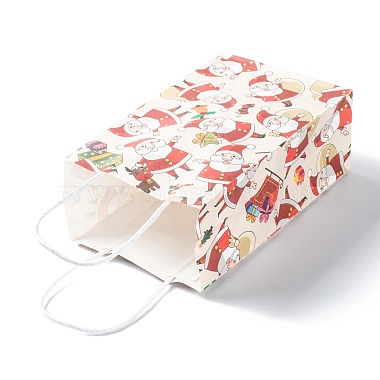 Christmas Theme Kraft Paper Gift Bags(CARB-L009-A02)-3