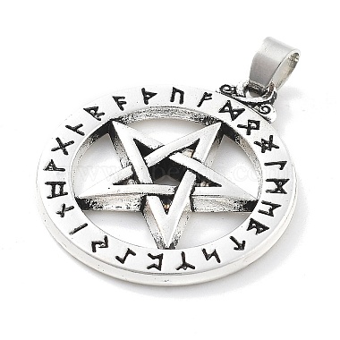 チベットスタイルの合金のペンダント(FIND-I042-01AS-02)-2