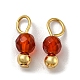 Natural Carnelian Faceted Round Charms(PALLOY-NH00003)-1