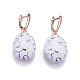 Alloy Enamel Hoop Earrings(FS-WGC03FD-03)-1