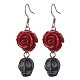 304 boucles d'oreilles dangle en acier inoxydable(EJEW-JE06069)-1