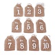 Hanging Linen Table Number Tags(HJEW-WH0021-17)-1