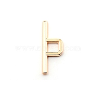 Zinc Alloy Bag Clasps, for Bag Buckle Accessories Makings, Light Gold, 3.55x1.3x0.35cm, Inner Diameter: 0.63cm(FIND-WH0090-54)