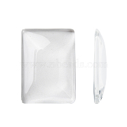 Transparent Rectangle Glass Cabochons, Clear, 25x18x5mm(X-GGLA-R025-25x18)