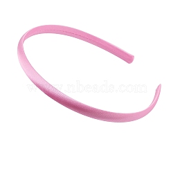 Satin Hair Bands, Jewelry Hair Accessories, Hot Pink, 360x10mm(PW-WG73664-03)