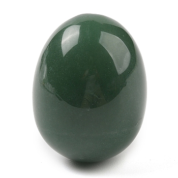 Natural Green Aventurine Palm Stones, Egg Reiki Polished Healing Pocket Stone for Anxiety Stress Relief Therapy, Easter Decor, 48x35~36mm