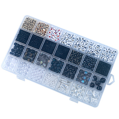 DIY 28 Style Resin & Acrylic & ABS Beads Jewelry Making Finding Kit(DIY-NB0012-03B)-3