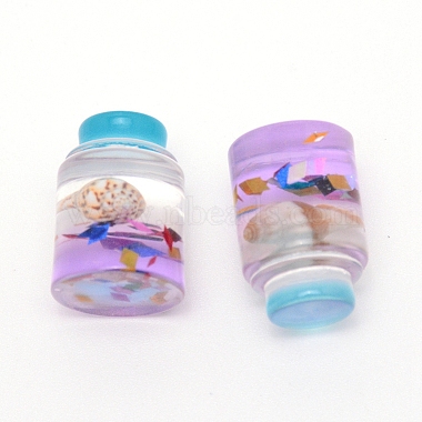 Violet Bottle Plastic Cabochons