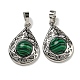 pendentifs malachite synthétiques(G-Q158-05P-18)-1