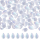 150Pcs Transparent Spray Painted Glass Charms(GLAA-SC0001-97)-1