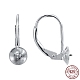 Rhodium Plated 925 Sterling Silver Leverback Earring Findings(STER-I017-084I-P)-1