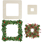 Wood Craft Supplies, Unfinished Wood, Square, 15~30x15~30x0.25cm, Hole: 3.5~7mm, Inner Diameter: 5~20x5~20cm, 2pcs/style(WOOD-CN0001-26C)