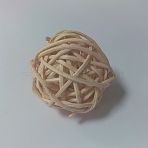 (Clearance Sale)Wicker Rattan Balls, Decorative Orbs Vase Fillers, for Craft, Party, Valentine's Day, Wedding Table Decoration, Wheat, 36.5~40mm(AJEW-WH0231-17A-03)