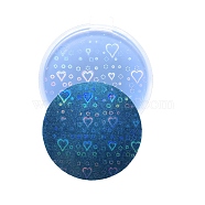 DIY Laser Effect Cup Mat Silicone Molds, Resin Casting Molds, For UV Resin, Epoxy Resin Craft Making, Flat Round with Snowflake/Heart Pattern, Heart Pattern, 96x87x8mm, Inner Diameter: 80mm(DIY-A034-30A)
