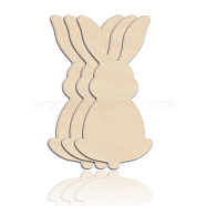 Wood Wall Art Decorations, Home Hanging Ornaments, Rabbit Pattern, 298x148mm(HJEW-WH0070-009)