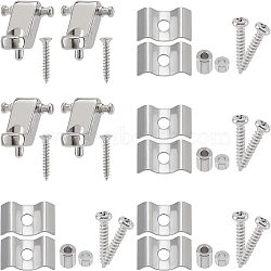 Iron and Alloy Pressure String Nail for Electric Guita, with Iron Screw, Platinum, 13.5x11x7mm and 12x3.5mm, 2sets(AJEW-FG0001-84)