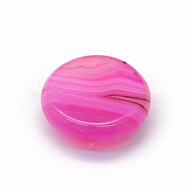 Dyed Natural Striped Agate/Banded Agate Cabochons(X-G-R348-14mm-01)-3