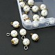 20Pcs 2 Colors Resin Imitation Pearl Round Charms(RESI-YW0001-42)-2