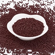 TOHO Japanese Seed Beads, Round, (46F) Opaque Frost Oxblood, 11/0, 2x1.5mm, Hole: 0.5mm, about 42000pcs/pound(SEED-F002-2mm-46F)