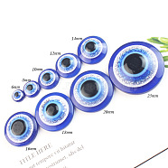 Resin Craft Eye, Doll Making Accessories, Flat Round, Dark Blue, 10x3.6mm(DIY-CJC0001-34C)